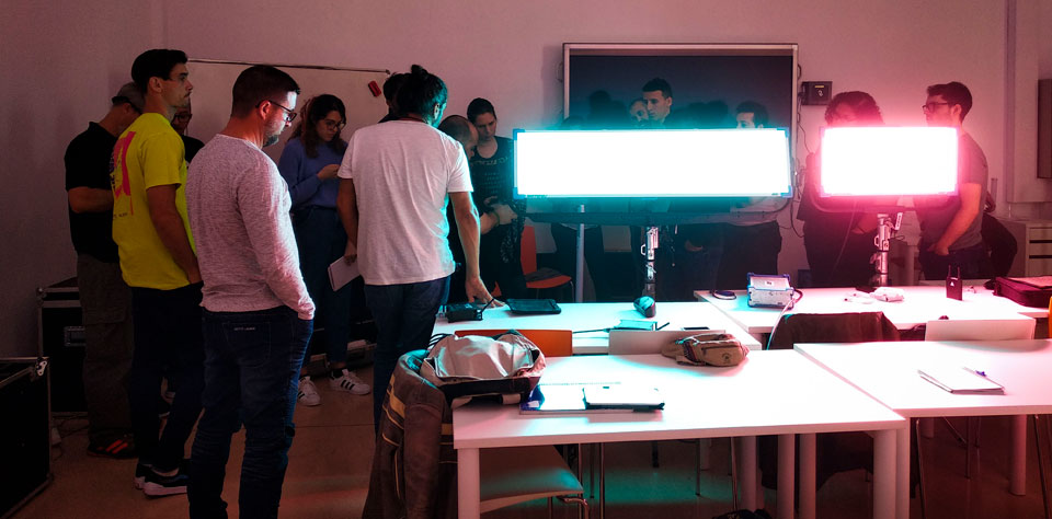 Estuvimos en el Taller de Iluminación LED para Cine y Publicidad