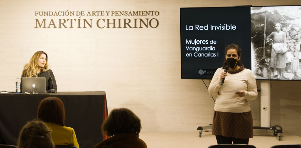 Grabamos las ponencias de "La Red Invisible, Mujeres de Vanguardia en Canarias" para la Fundación Martín Chirino